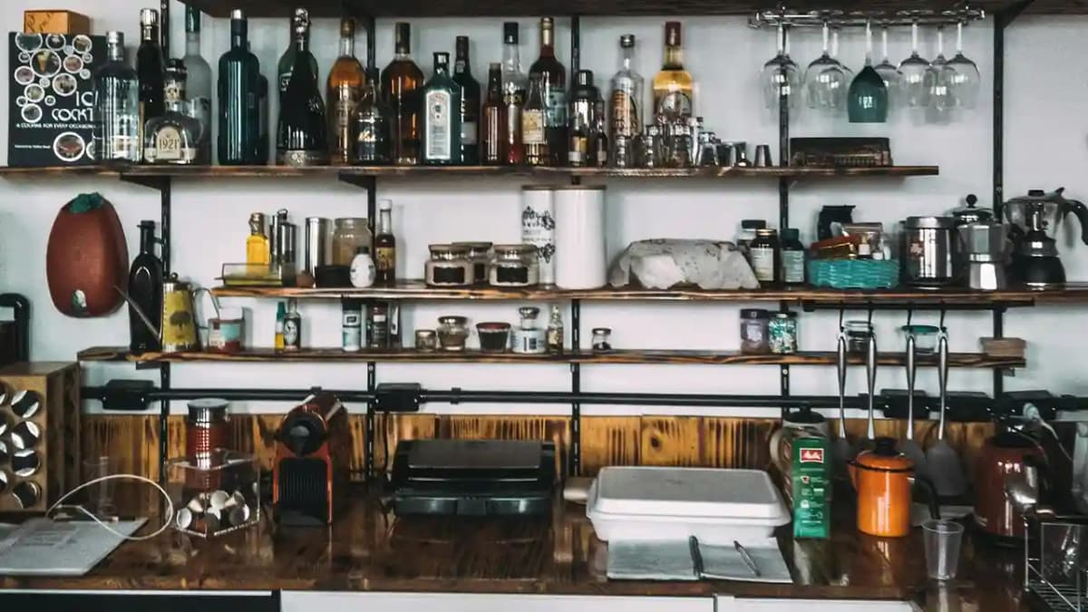 How to Build a Basic Home Bar: an unexpectedly simple diy project