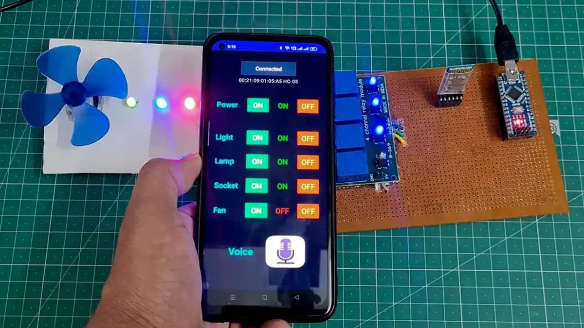 Home Automation Using Arduino and Bluetooth Control